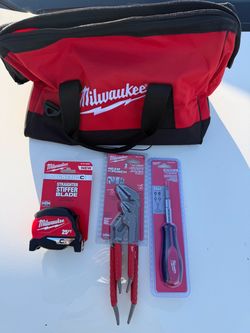 Milwaukee Tool Bag with Hand Tools