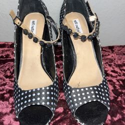 polka dot heels