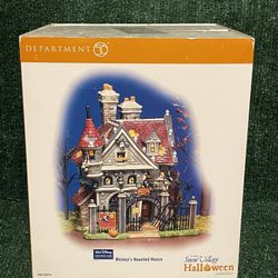 Dept 56 Disney’s Haunted House. Halloween Lights Up.Complete &Box. Works Great.
