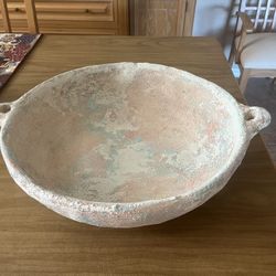 Large Terra Cotta Bowl  Succulent Planter/Wall Decor