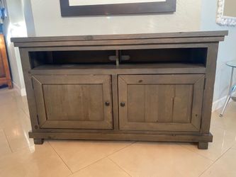 Gray Wood TV / Media Cabinet