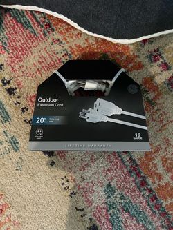 GE Outdoor Extension Cord 20ft 16 Gauge