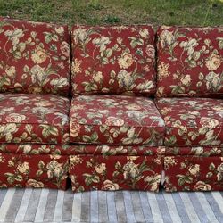 Stylish Floral Print Sofa by Huntington House REDUCED to JUST $125!