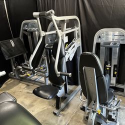 🏋️ Nautilus Nitro Plus Full Gym Package – 8 Commercial Machines: Leg Press, Abdominal, Chest, Row, Overhead Press, Preacher Curl, Seated Leg Curl, Hi