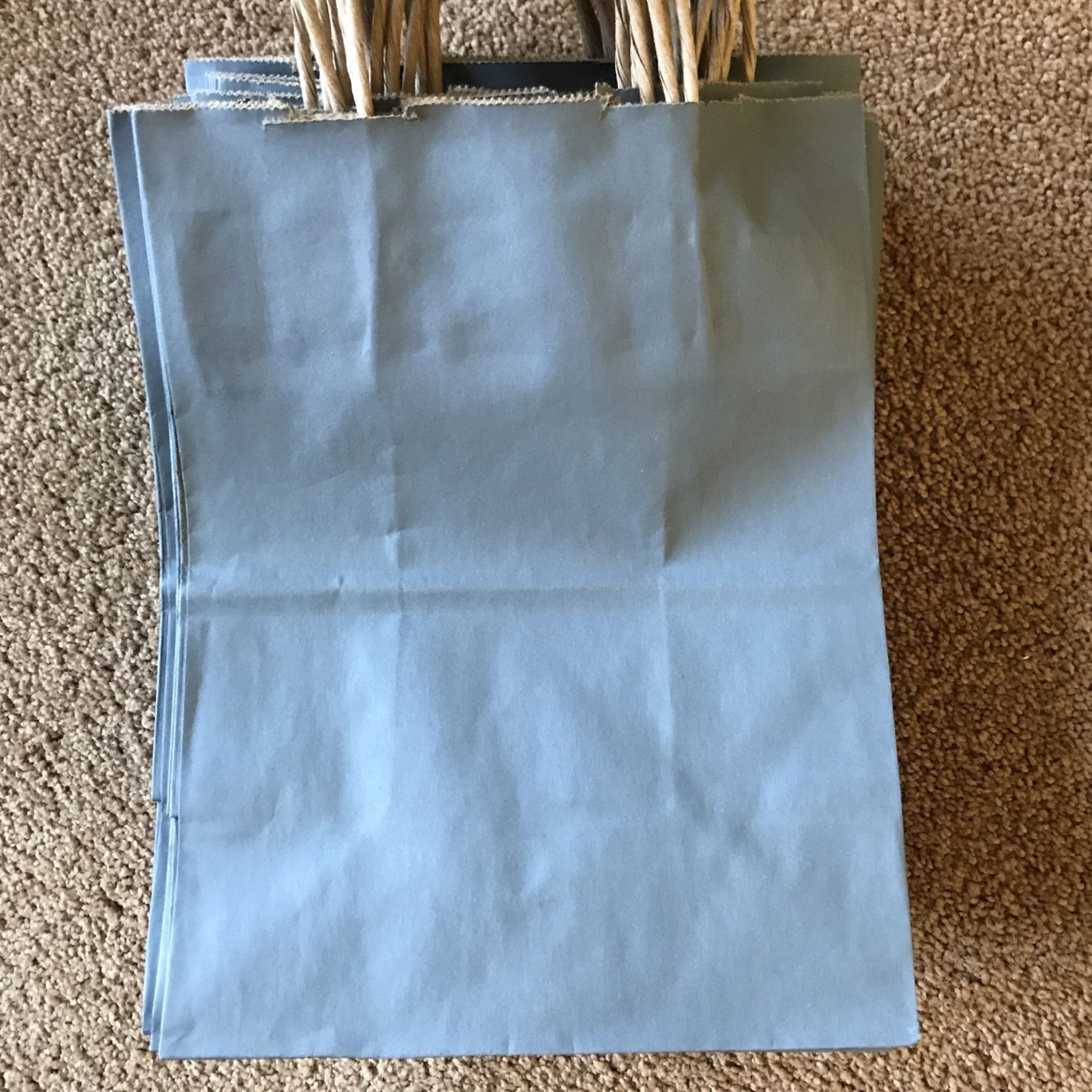 21 New Dusty Blue Gift Bags