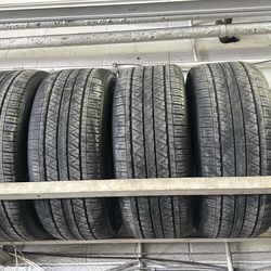 245/40/19 Dunlop tires run flat set used