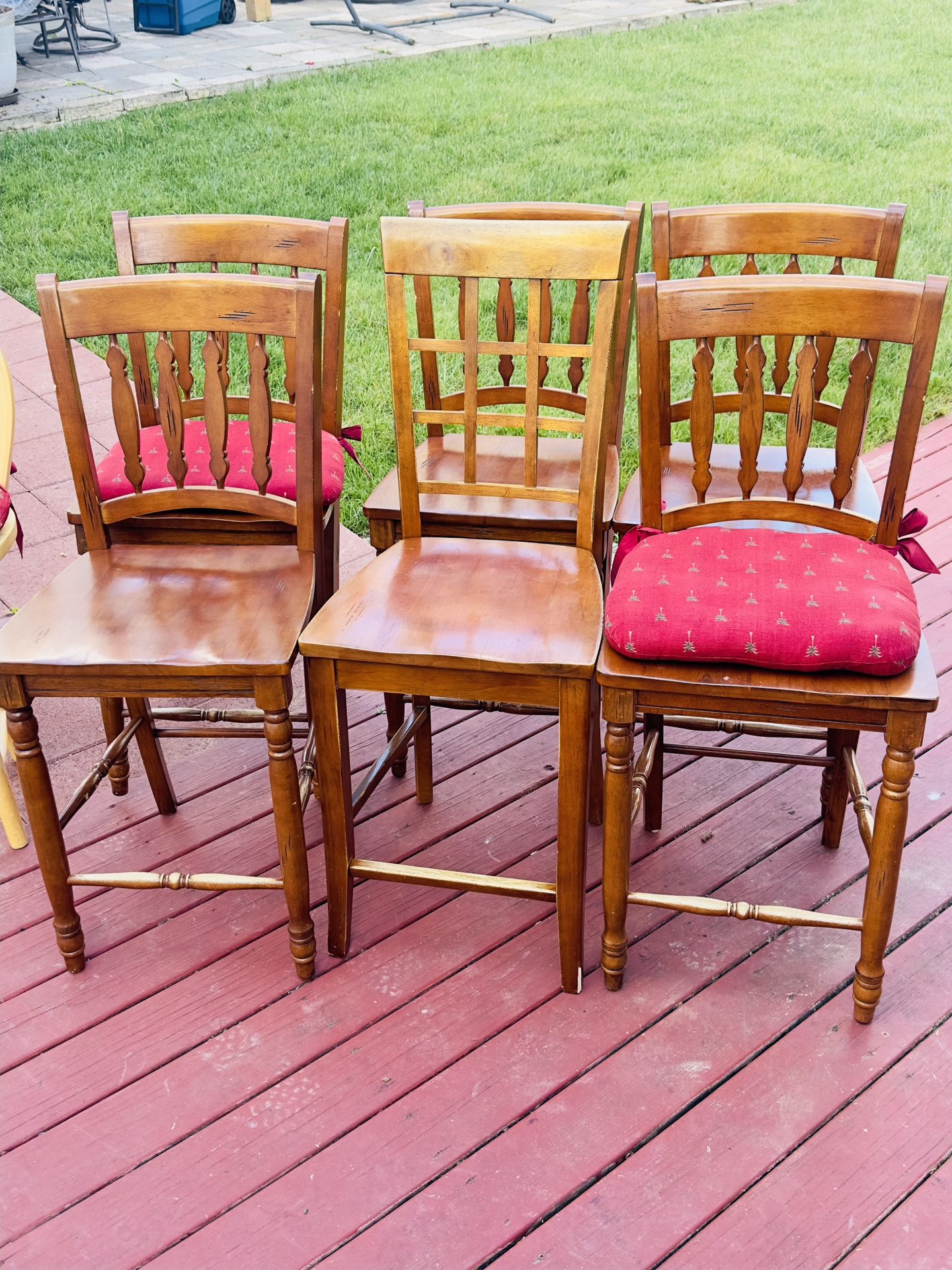 6 Wood Chairs