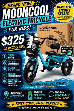 Mooncool Kids Electric Tricycle