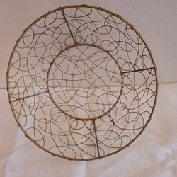 Beautiful  Gold Colored Wire Designed Bowl.