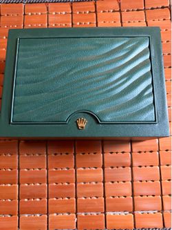 Authentic Rolex Watch Box Set 31.00.04 Green Box Holder Tag Cloth