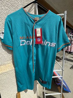 Miami Dolphins Baseball Style Jersey