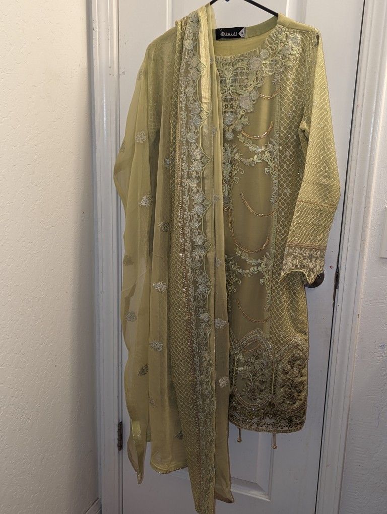 Pistachio Green 3pc Party Suit