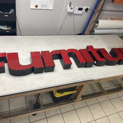 Furniture, Channel Letters