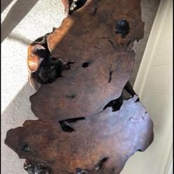 California Redwood Burl Coffee Table 