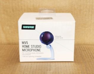 Shure MV5 Home Studio Live Podcast Microphone Stand USB Lightning Compact MIC 🚨 Payment Options Available 🚨 No Credit Needed 🚨