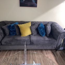 Gray Couch And Loveseat