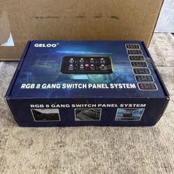 Geloo RGB 8 Gang Switch Panel System