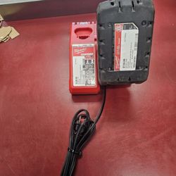 96091 Milwaukee 18v Lithium Ion 12.0 Ah Battery And Dual M12 M18 Charger 587866