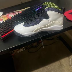 Jordan 10 white multi coloured trainers #sneakers #jordan