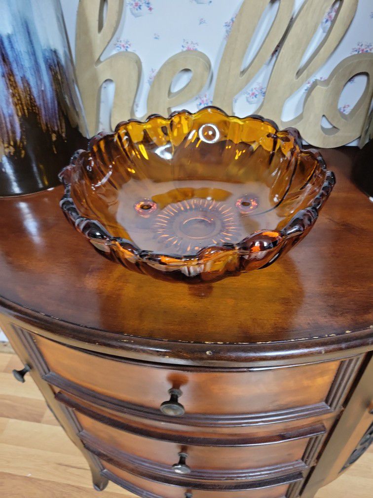 Beautiful Amber Color Bowl