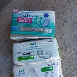 !! 3 Packs of Bladder Control Guards Price for all