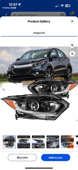 New in box For 2019 2020 2021 2022 Honda HRV H-RV Halogen W/LED DRL Headlights Assembly, USVE12244