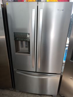 Whirlpool stainless steel french door refrigerator - Free delivery