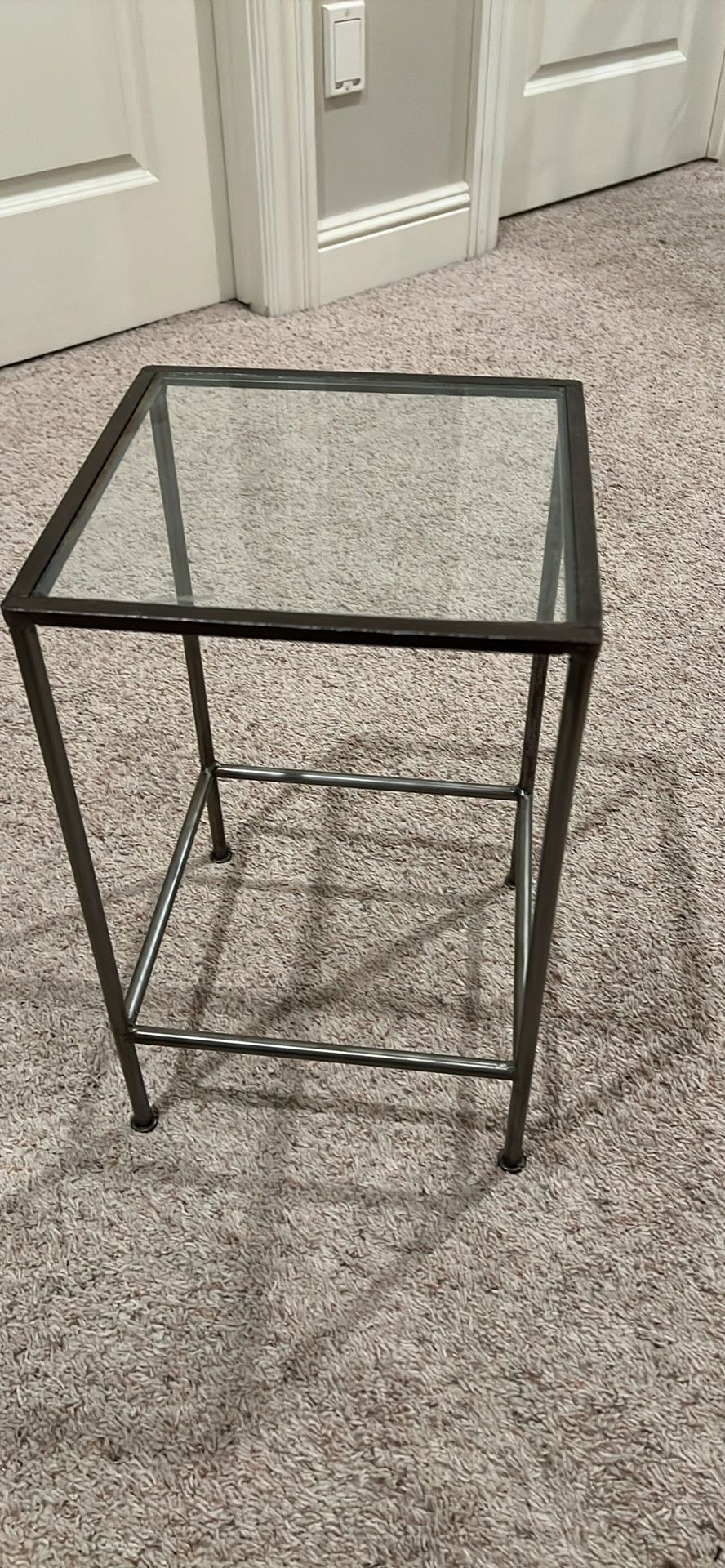 Glass top Nightstand