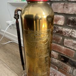 Vintage Phomene Polished Copper & Brass Fire Extinguisher – 2.5 Gal