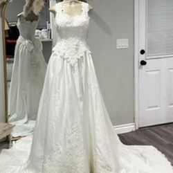 Vintage Style Gown Ivory Beige Xsm - Sm Like New Sample 