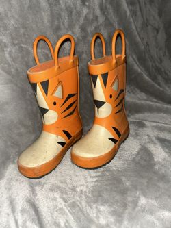 Size 6 Toddler Tiger Rain Boots