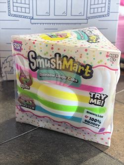 Crazy Fun SmushMart Rainbow Layer Cake Squishy Toy