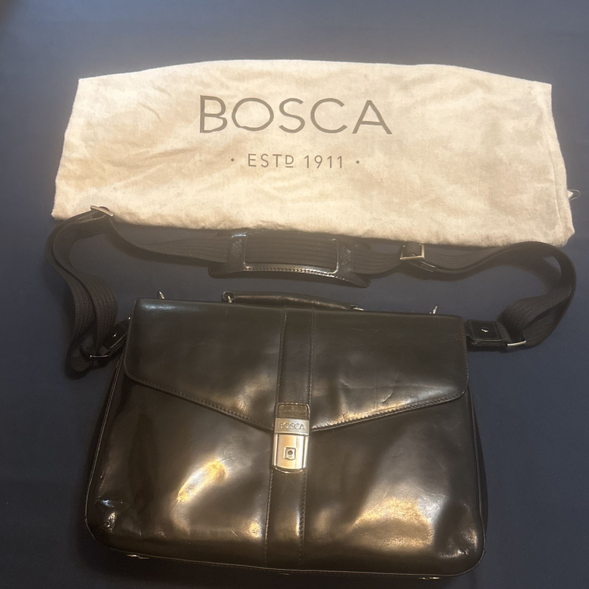 Bosca Italian Leather Briefcase 