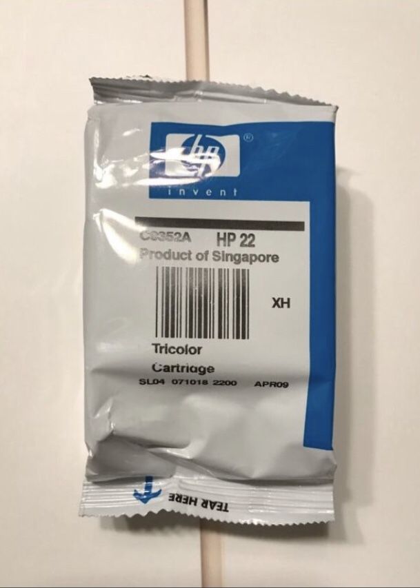 Genuine HP 22 Tricolor Ink Cartridge