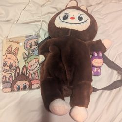 Labubu Back Pack, Purse N Squishy
