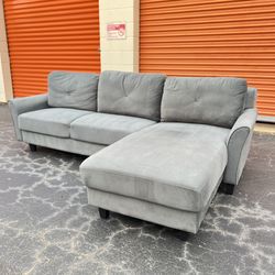 Free Delivery - Beautiful Gray Soft Sectional Couch