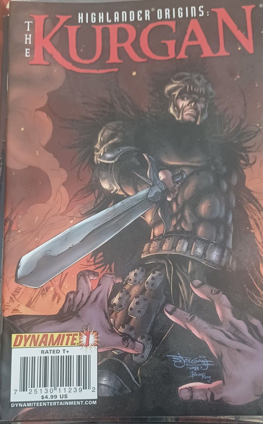 HIGHLANDER ORIGINS THE KURGAN #1 Mint - High grade 2009 on Dynamite!