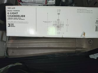 6 Light Crystal Chandelier 