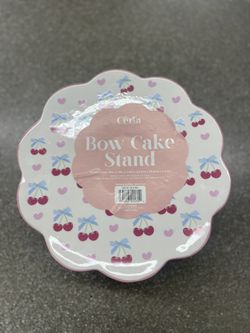 Pink Bow Cake Stand