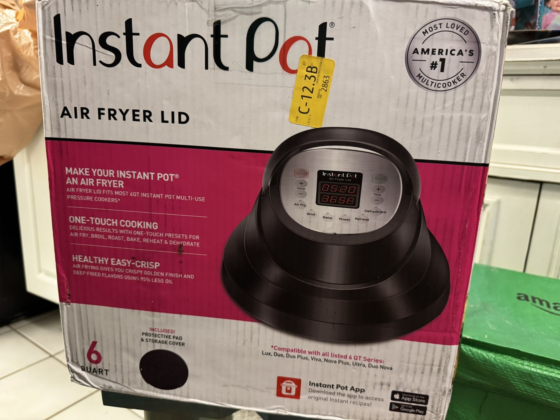 Instant Pot Air Fryer Lid, In Box/Never Used