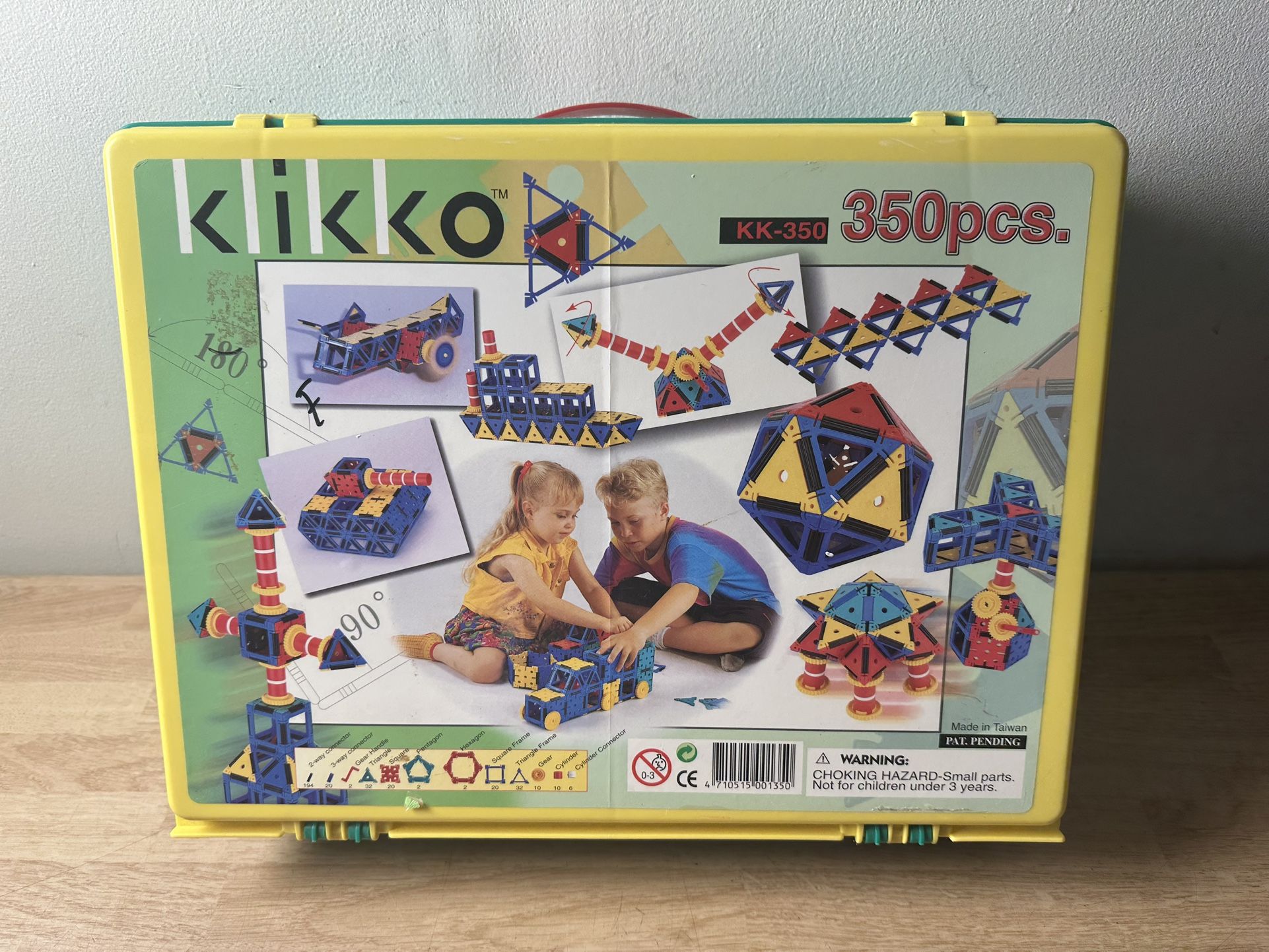 KLIKKO BUILDING CONSTRUCTION TOYS BULK MIX LOT EDUCATIONAL RESOURCE STEAM KK-350 USED WITH MANUALS & CASE