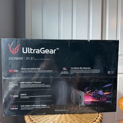 LG UltraGear 32” QHD 165Hz Gaming Monitor (32GN600-B) – New Sealed