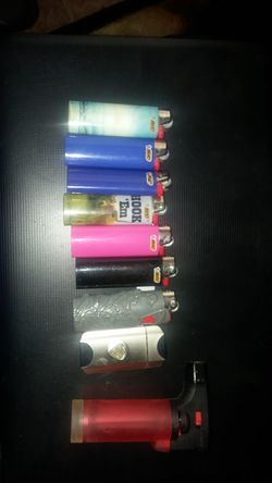 Working lighters and Grim Reaper lighter case