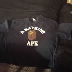 XL Bape College Tee Arch Logo 