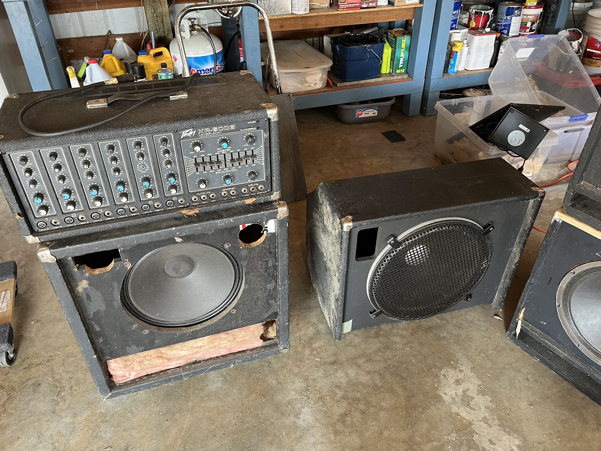 15” Speaker Cabs/ Mixer Amp