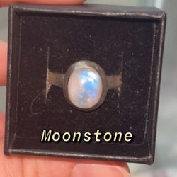 Sterling Sliver Moonstone Ring