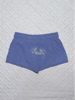 Y2K Comfort Colors sweat short shorts “Bad USA” size small