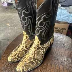 Brand NEW TONY LAMA PUTHON BOOTS 10d