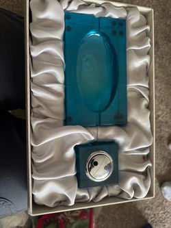 Blue Acrylic Decorative Lighter Set