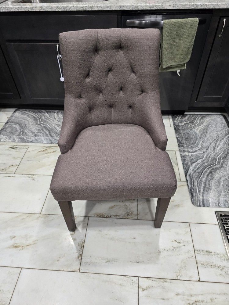 Upholstered Taupe Armchair